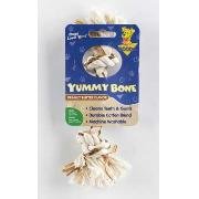 Yummy Rope Bone Dog Toy with Peanut Butter Flavor