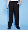 Boys' Wool Blend Trousers with Adjustable Waist