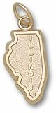 State of Illinois Charm - 14KT Gold Jewelry