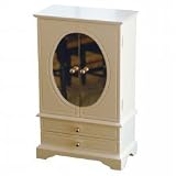 Crystal Jewelry Box (Ivory Finish) (9.375H x 5W x 15.25D)