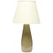 Haeger Potteries Butterscotch Ceramic Tear Drop Table Lamp