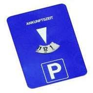 Parkscheibe hinter Glas, haftet durch statische Aufladung, 24-Stunden-Anzeige, Material: PVC