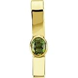 14K Yellow Gold Peridot Pendant/Slide