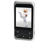 D-JIX M450 4 GB FM MP3 Player - black + USB Mains Charger + Gelly Headphones in white + Cable splitter for speakers or headphones
