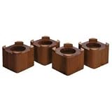 Wood Bed Lifters (Mahogany) (4.5'D x 4.5'W x 4'H)