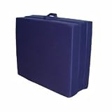 Hide-a-Mat Foam Tri-Fold Foldable Multifunctional Jr Twin Size Navy Exercise/Sleeping Mat