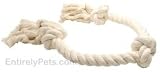 3 Knot Tug Rope Bone - White (24 inch)