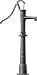 Bevo Handpumpe mit Rund-Flansch Länge 44 cm, Höhe 67 cm, Grauguß grün lackiert