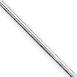 Sterling Silver 1.25mm Round Snake Chain Bracelet - 8 Inch - Lobster Claw - JewelryWeb