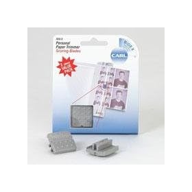 Carl R-02/2, 2-Pack Of Replacement Scoring Blades for Personal Paper Trimmer RBT-12
