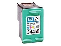 Twin Pack Hp Hewlett Packard 344 Tri-Colour Inkjet Print Cartridge