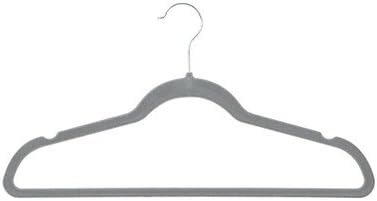 30 Pack Velvet Suit Hangers Color: Gray