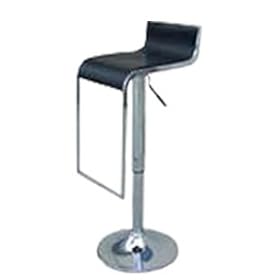 Zeta Contemporary Adjustable Leather Bar Stool by South Mission