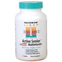 Rainbow Light Just Once Active Senior SafeGuard Multivitamin Tablets 90 tablets ( Multi-Pack)
