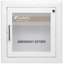 OxySure Emergency Oxygen Surface Mounted Wall Box, Rolled Steel by Cardiac Life