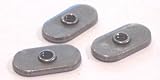1/2-13 Tab Weld Nuts / No Projections / Center-Hole Design / Steel / Plain / 1,000 Pc. Carton