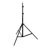 Opteka LS600 6' Black Aluminum Adjustable Stand with Case for Lighting, Softboxes, Umbrellas or Reflectors