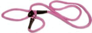 Pink British Slip Lead All in One Dog Collar and Leash