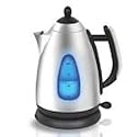 Gehea Stainless steel cordless electric kettle, 1.7 L, 1500 watt/110v - 7067