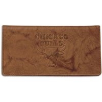 Chicago Bulls NBA Leather Embossed Checkbook Cover