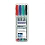 LumoColor Waterbased Fine Point Markers, 4 Colors/Pack STD316WP4