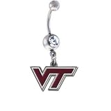 Virginia Tech Hokies Sexy Belly Navel Ring