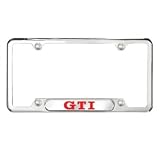 Genuine OEM Volkswagen GTI Stainless Steel License Plate Frame by Volkswagen