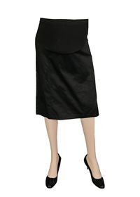 Lilo Maternity Short Sateen Cotton Pencil Skirt