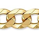 Jewelco London 9ct Solid gold Traditional Curb chain Men's bracelet. Click Here for Dimensions and Weights. ( 66g )