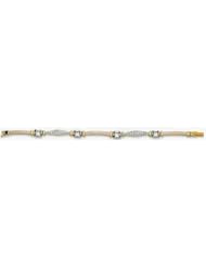 14k Imported Cubic Zirconia Bracelet 7"