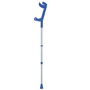 Safe In ANATOM Soft Forearm Crutch and Cuff Hanndle BLUE