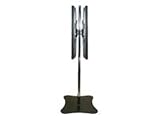 Premier Mounts PSD TS84 - Stand for plasma panel - black, chrome - floor-standing