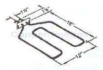 GE Stove / Oven / Range Broil Element WB44X5074