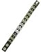 Outer Rebel Fashion Wristband Bracelets- Narrow Black Strap with Steel Peace Sign Stu...