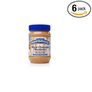 Peanut Butter & Co. Peanut Butter, White Chocolate Wonderful, 16-Ounce Jars (Pack of 6)