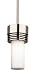Hope Mini Contemporary Satin Nickel Mini Pendant Light Fixture