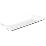 Porcelain Whiteware Crockery Set - Serving Rectangular Platter - 20x13cm 8x5 (Box 6)