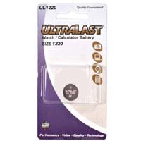 UltraLast 3v Lithium Replacement Battery for CR1220, DL1220B, ECR1220BP & 5012LC Batteries