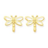 14k Dragonfly Post Earrings