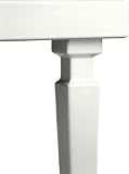 KOHLER K-2318-0 Kathryn Square Fireclay Legs, White