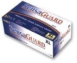 SensaGuard Industrial Standard Food Service Grade Disposable Latex Gloves - Case of 10 Dispensers