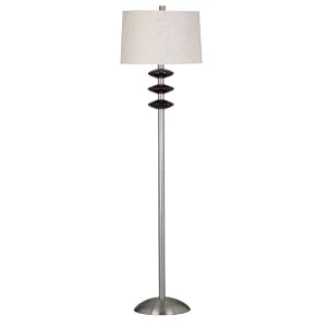 Kenroy Home 20106CBS Luna Floor Lamp, Chocolate with Brushed Steel Accents by Kenroy Home