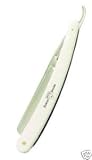 Edwin Jagger Shave Shaving Cut Throat Straight Razor with Ivory Color Handle