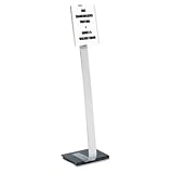 Durable 481423 - Info Sign Duo Floor Stand, Letter-Size Inserts, 15 x 44-1/2, Clear-DBL481423