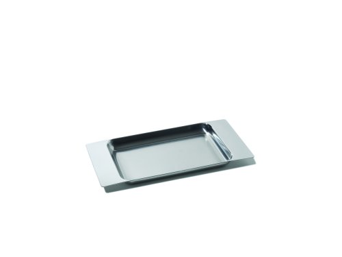 Alessi FS01 2X3 PROGRAMMA 8 Tablett, rechteckig aus Edelstahl