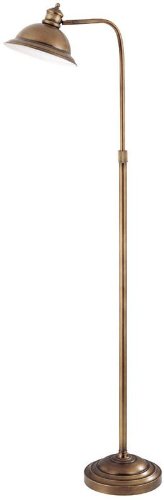 Metal Floor Lamp - Minuteman Series Gold Bronze Finish