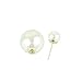 Colorful Double-faced Pearl Double Pearl Beads Plug Stud Earrings WHS541 (7-Pearl)