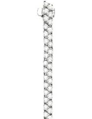 Tennis/Line Bracelet Mounting 14K White 06.00 Cttw Round Brc319