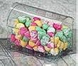 Favor Boxes: 12 Clear Treasure Chest Favor Boxes - Wedding Favor - Shower - Gifts