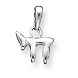 Sterling Silver Chai Pendant with 20 inch Sterling Silver chain